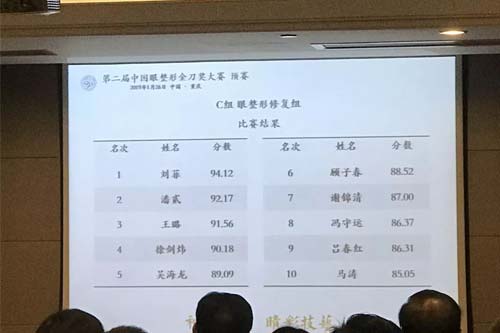 祝贺上海美莱眼部专家吴海龙晋级“金刀赛”总决赛